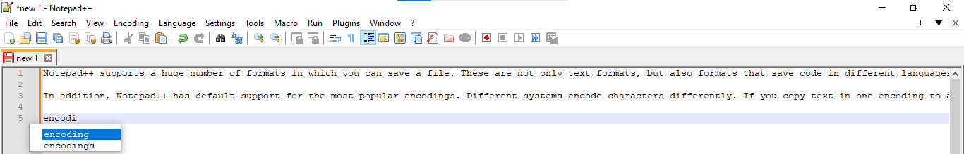 Text auto-completion in Notepad++